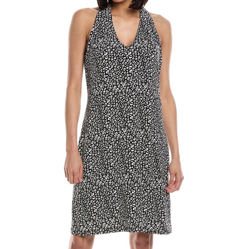 Tommy Bahama Sandy Spots UPF 30 Short Mini Dress In Black NWT